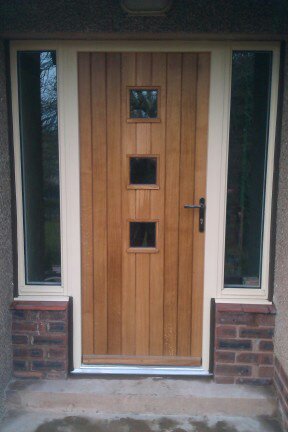 Single door with cuto out panels from A J & D Chapelhow