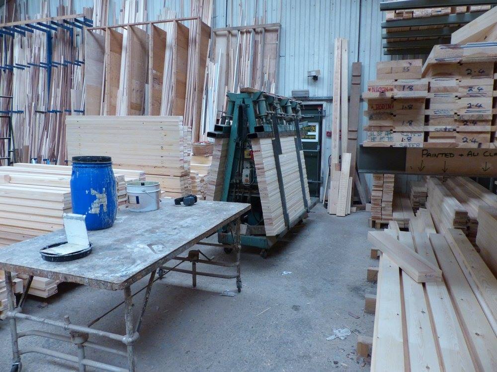 TImber in the workshop at AJ & D Chapelhow (Cliburn) Ltd