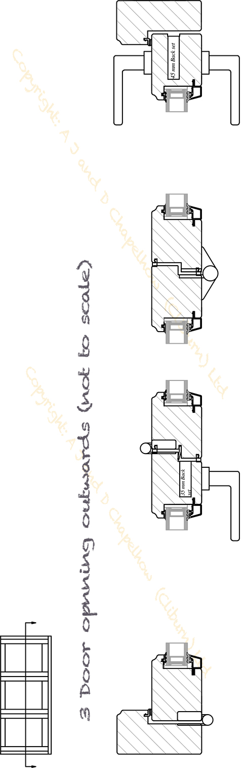 3 door folding outward x - section from AJ & D Chapelhow (Cliburn) Ltd