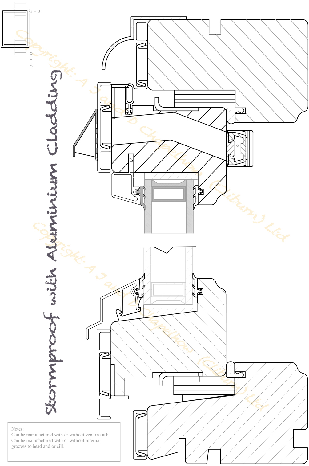 Stormproof window with Aluminium cladding from A J & D Chapelhow (Cliburn) Ltd