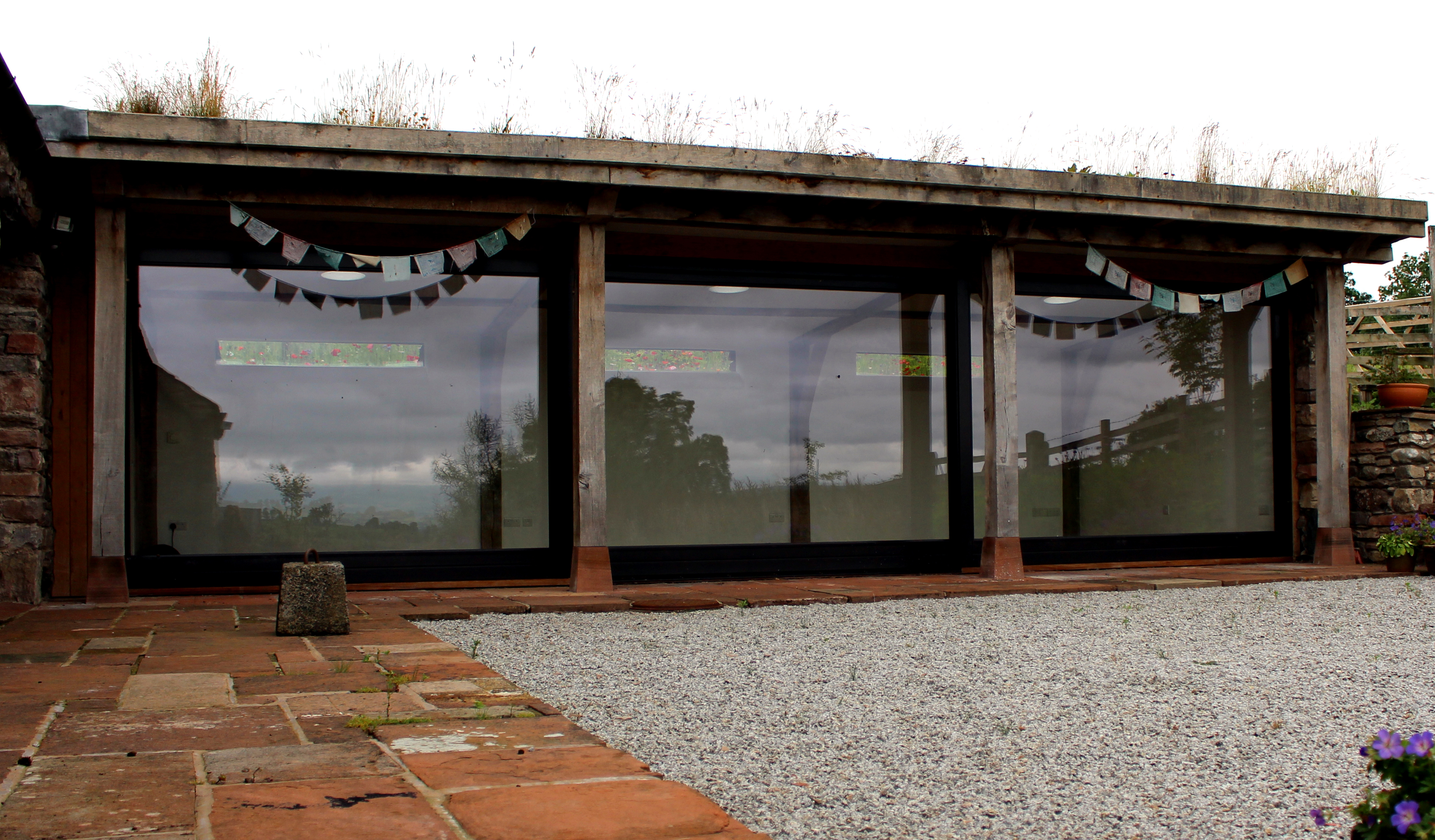 Sliding doors on yoga studio in Dacre from AJ & D Chapelhow (Cliburn) Ltd