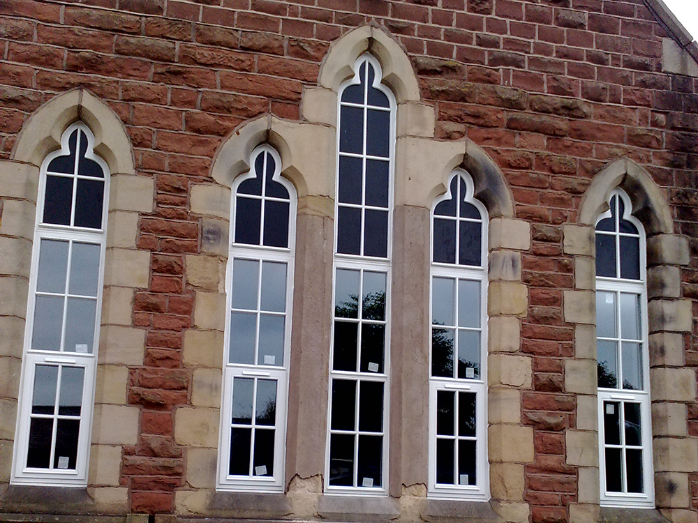 Shaped windows from AJ & D Chapelhow (Cliburn) Ltd