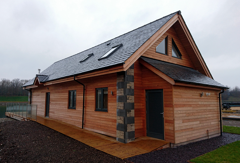 TImber windows for wooden framed lodge from AJ&D Chapelhow Ltd