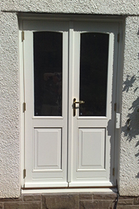 Timber painted double door from ajd chapelhow