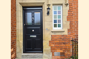 timber doors and glass window conservation area